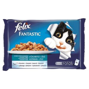 Vlažna hrana za mačke: Felix Multipack losos