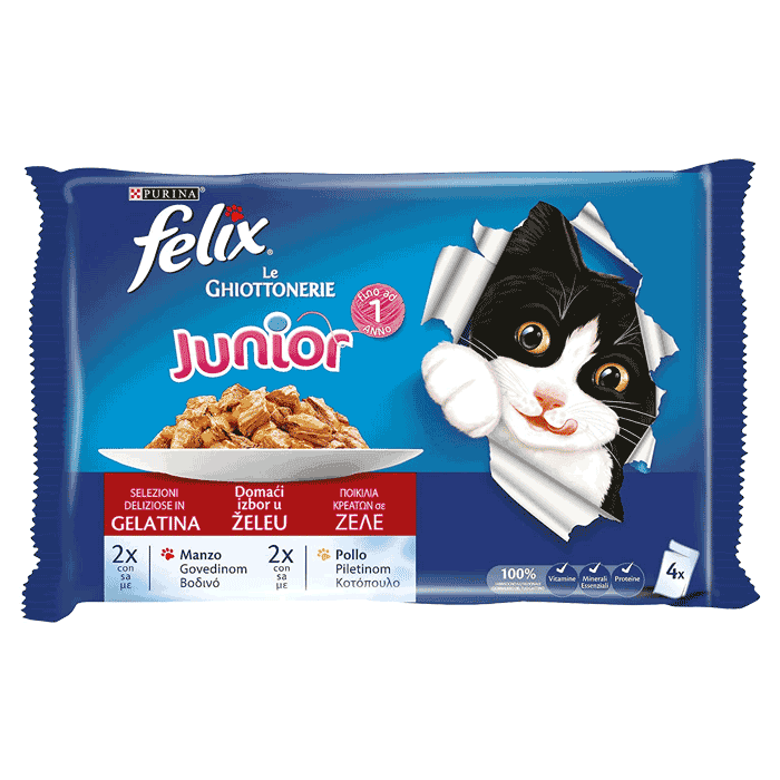 Vlažna hrana za mačke: Felix Multipack Junior