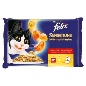 Vlažna hrana za mačke: Felix Sensations Multipack oiletina i govedinaa