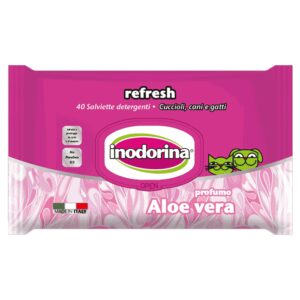 Vlažne maramice za pse: Inodorina Vlažne maramice Refresh Aloe Vera