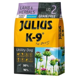 Granule za pse: Julius K9 Grain Free Puppy & Junior - jagnjetina i bilje