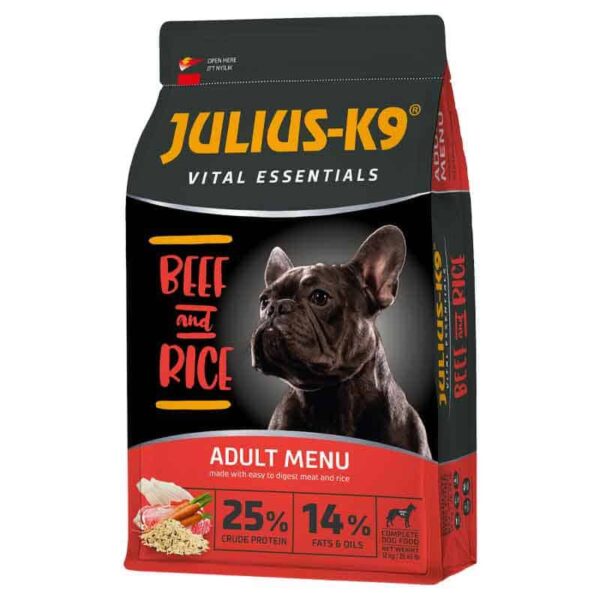 Granule za pse: Julius K9 Vital Essentials Adult - govedina