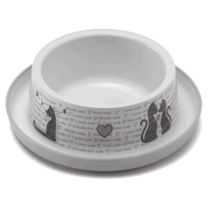 Posude za hranu i vodu: Moderna Neklizajuća posuda Trendy Dinner Cats in Love