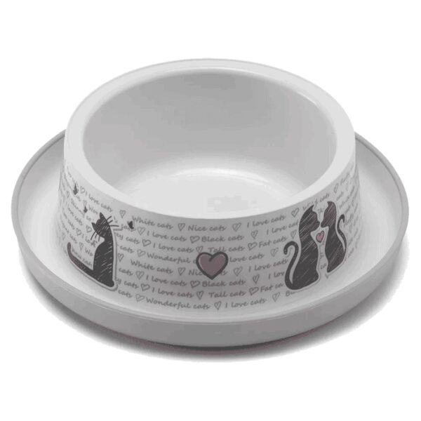 Posude za hranu i vodu: Moderna Neklizajuća posuda Trendy Dinner Cats in Love