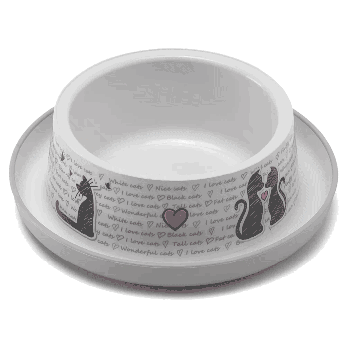 Posude za hranu i vodu: Moderna Neklizajuća posuda Trendy Dinner Cats in Love