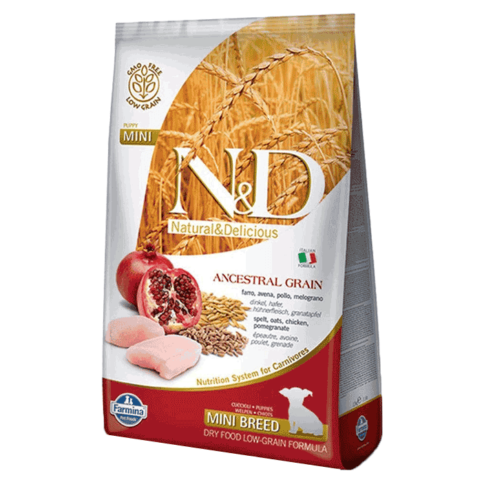 Granule za pse: N&D Low Grain Hrana za štence Mini Puppy