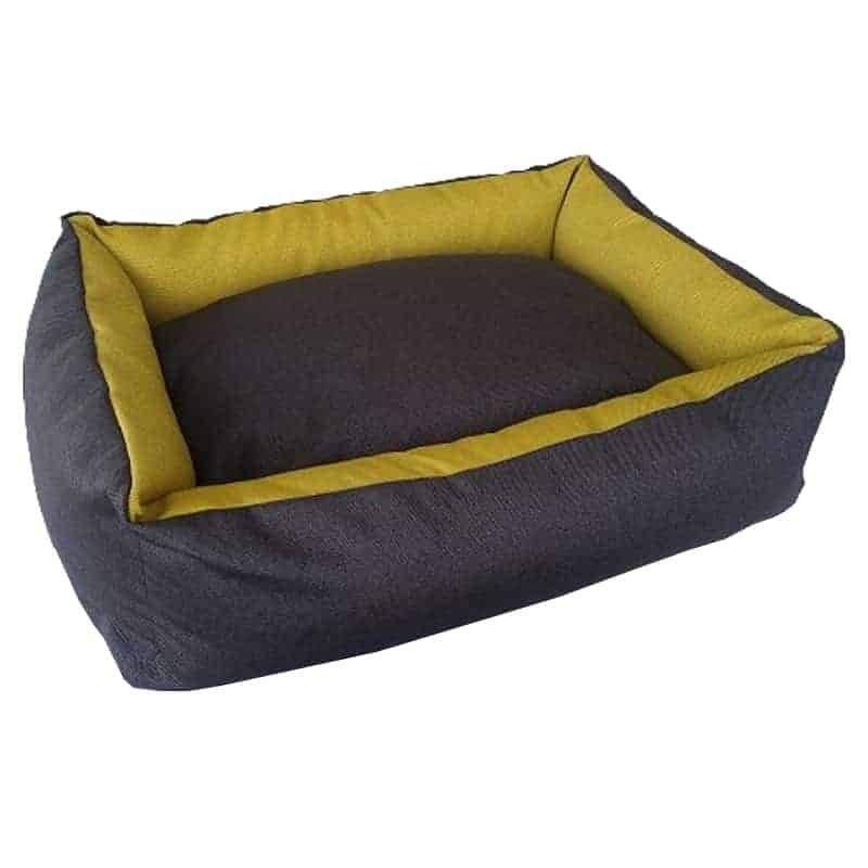 Kreveti za pse: Pet Line Krevet od mebla za pse Exclusive Sivo-Zlatni