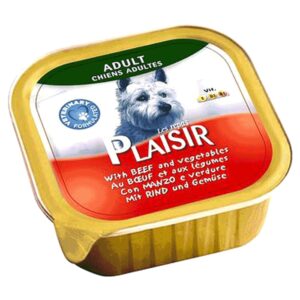 Konzerve za pse: Plaisir Pašteta Za Pse Govedina I Povrće