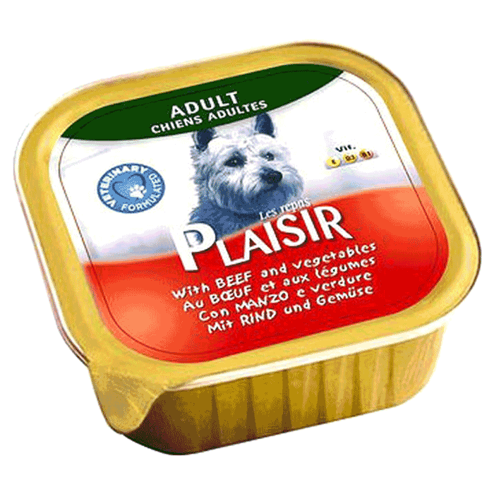 Konzerve za pse: Plaisir Pašteta Za Pse Govedina I Povrće