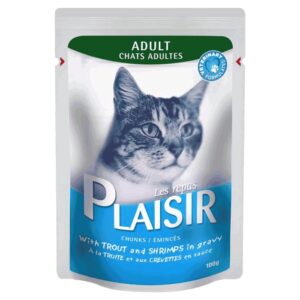 Vlažna hrana za mačke: Plaisir Preliv Za Mačke Pastrmka i Račići