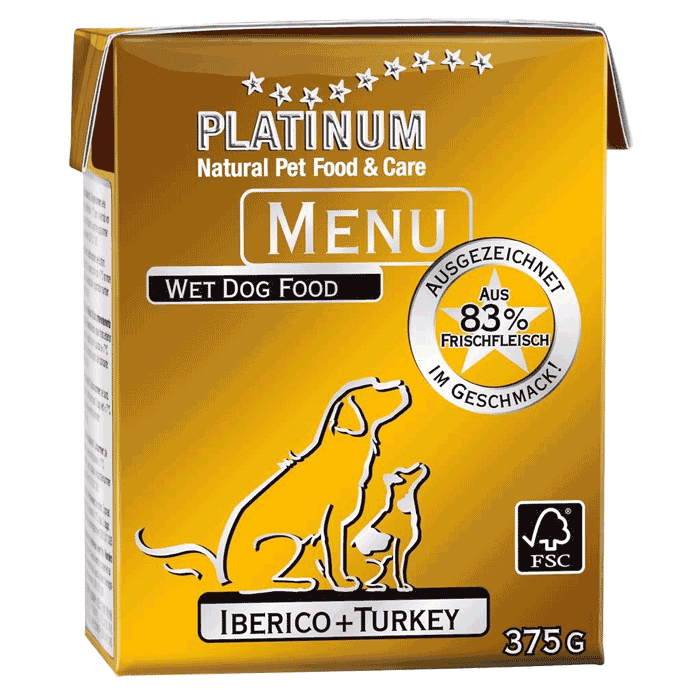 Konzerve za pse: Platinum konzerva za pse Dog Menu Mangulica i Ćuretina