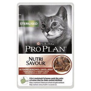 Vlažna hrana za mačke: Pro Plan Nutri Savour Sterilised Govedina