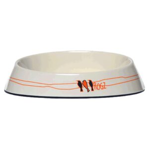 Posude za hranu i vodu: Rogz Melamin posuda za mace Ivory Birds on Wire