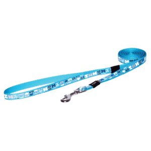 Povodac za pse: Rogz Reflektujući povodac za pse Trendy Blue Bones