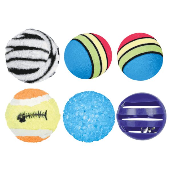 Igračke za mačke: Trixie Set 6 loptica za mace