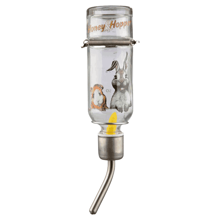 Pojilice i hranilice za glodare: Trixie Staklena pojilica sa motivima