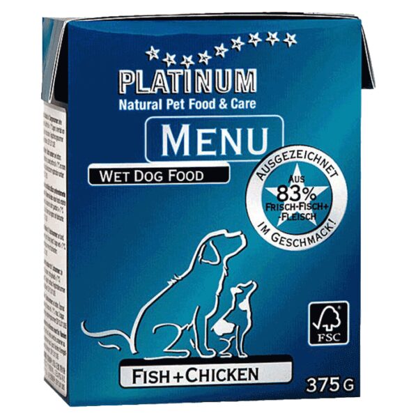 Konzerve za pse: Platinum konzerva za pse Dog Menu Piletina i Riba