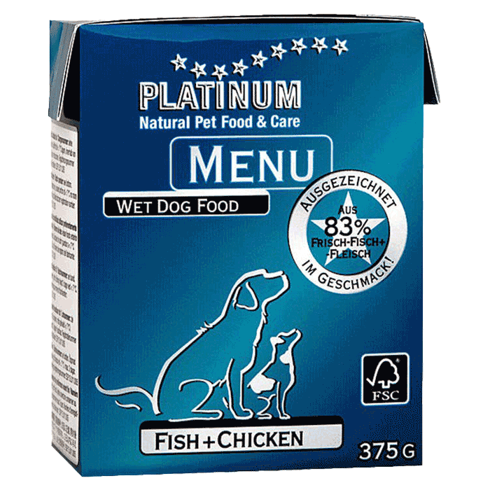 Konzerve za pse: Platinum konzerva za pse Dog Menu Piletina i Riba
