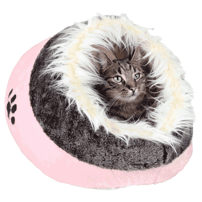 Kreveti za mačke i ležaljke: Trixie Kućica Minou Pink